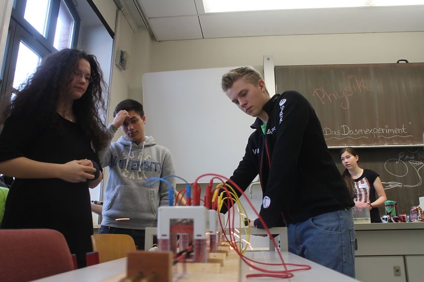 Viel gab es f&uuml;r Eltern und Sch&uuml;lern heute am Nordh&auml;user Humboldt Gymnasium zu entdecken