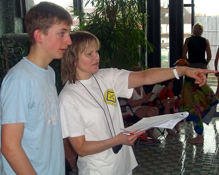 Um die Wette geschwommen