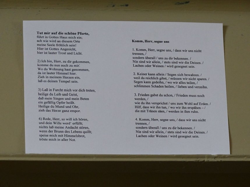 Mit Andacht und Konzert gefeiert