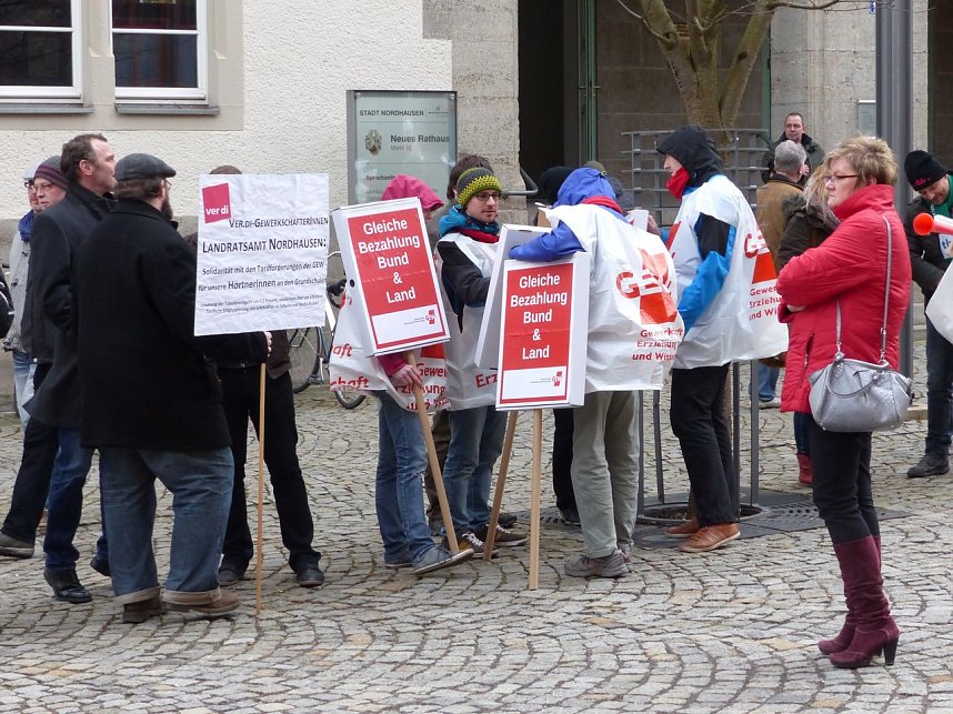 Warnstreik in Nordhausen