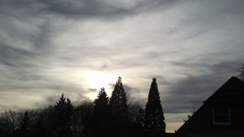 Sonnenuntergang bei Bad Sachsa