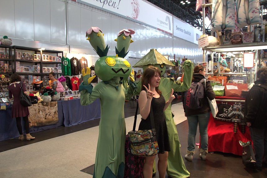 Auf der Manga-Convention der Leipziger Buchmesse versammelten sich die deutschen "Kost&uuml;mspieler", Mangafreunde und Comicfans