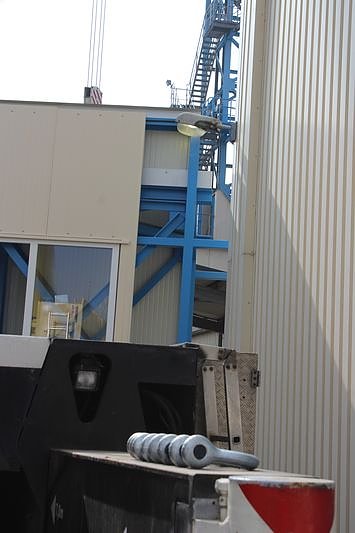 Neue Seilfahrtsbr&uuml;cke wird montiert