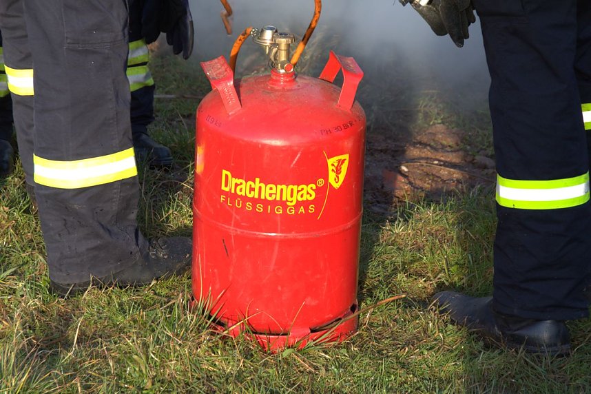 Osterfeuer in Herreden