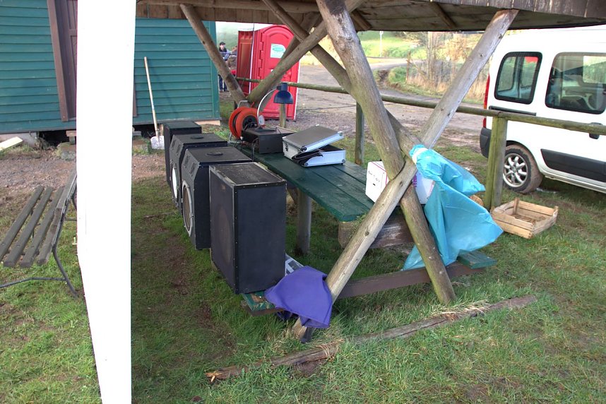 Osterfeuer in Herreden