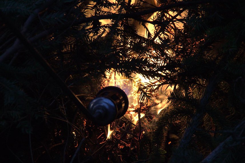 Osterfeuer in Nordhausen Nord