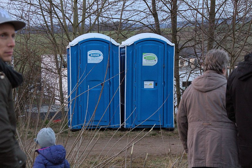 Osterfeuer in Nordhausen Nord