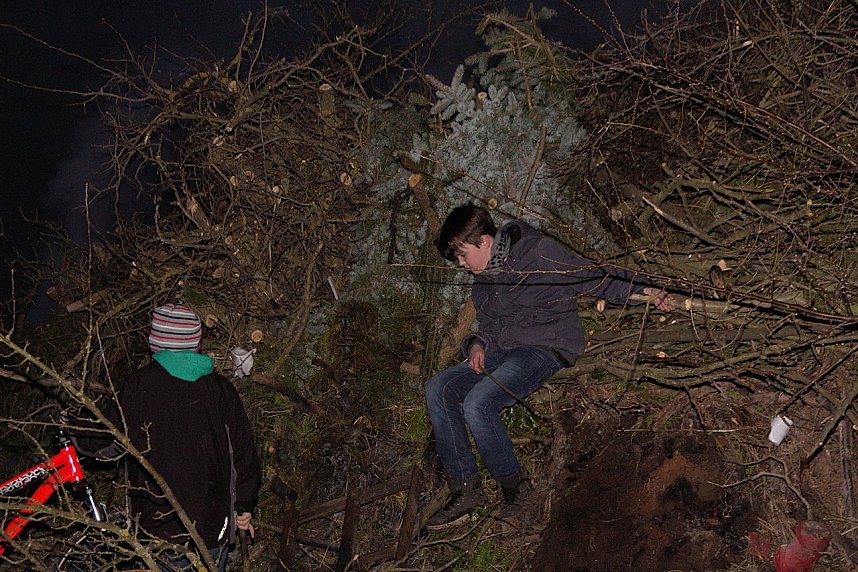 Osterfeuer in Nordhausen Nord