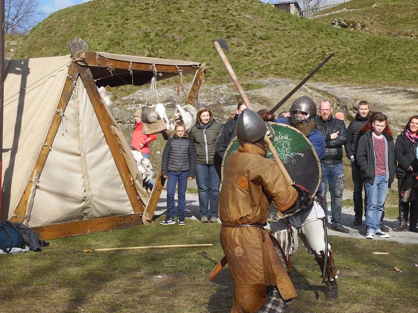 Wikinger auf der Burg Regenstein
