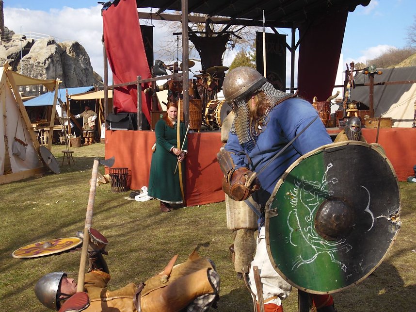 Wikinger auf der Burg Regenstein