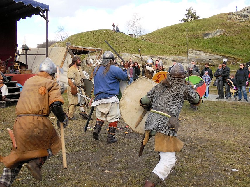 Wikinger auf der Burg Regenstein