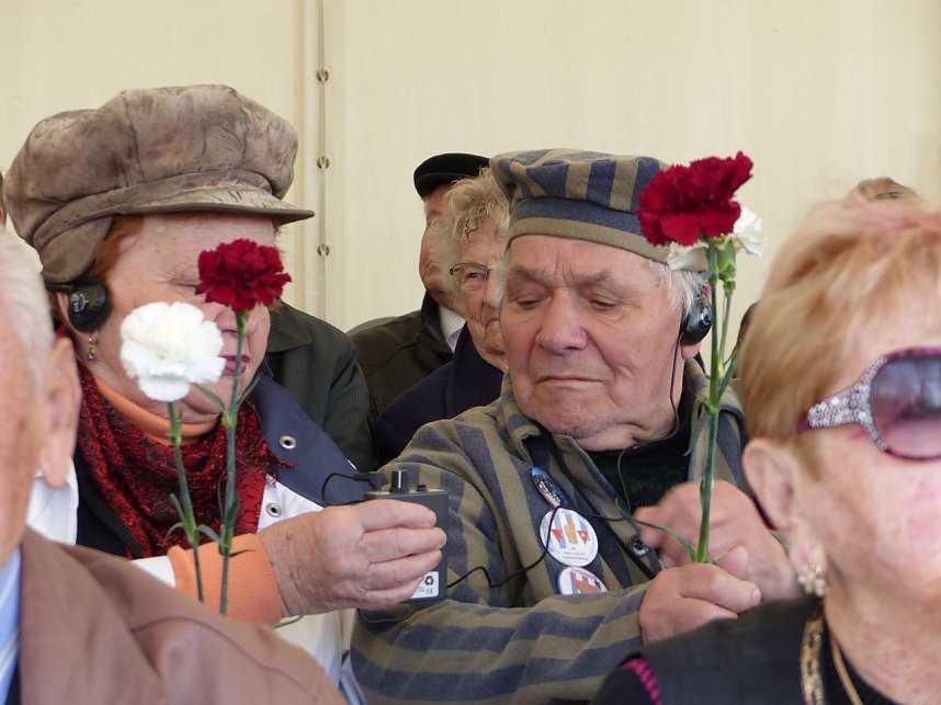 Gedenken an die Befreiung des KZ Mittelbau-Dora vor 70 Jahren.