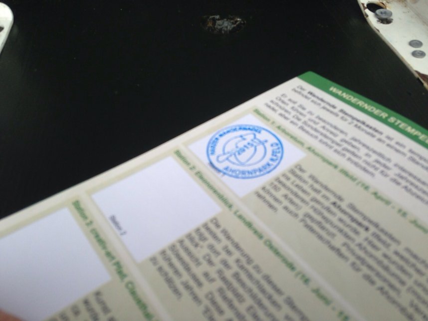 Stempelstelle im Ahornpark