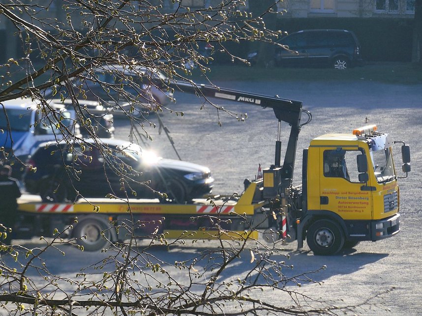 Arbeiten auf dem August Bebel Platz