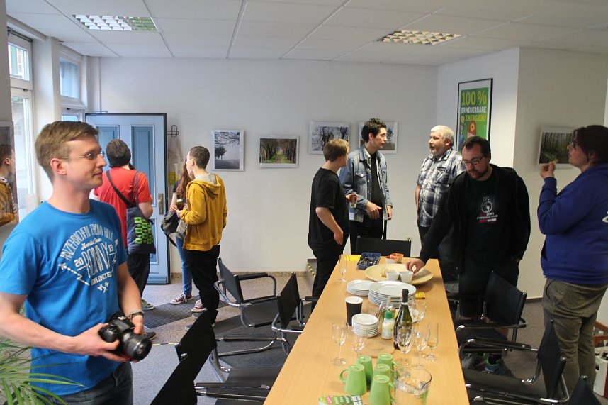 Gr&uuml;nes Abendessen mit Ausstellung im Nordh&auml;user Abgeordnetenb&uuml;ro