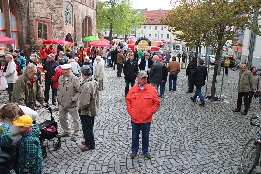 1. Mai Kundgebung auf dem Nordh&auml;user Rathausplatz
