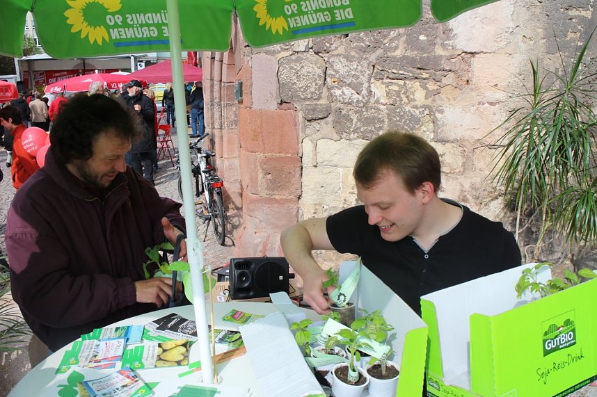 1. Mai Kundgebung auf dem Nordh&auml;user Rathausplatz