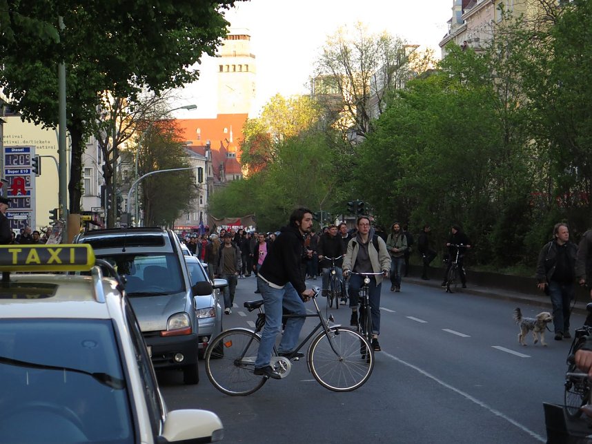 Revolution&auml;re 1. Mai Demo