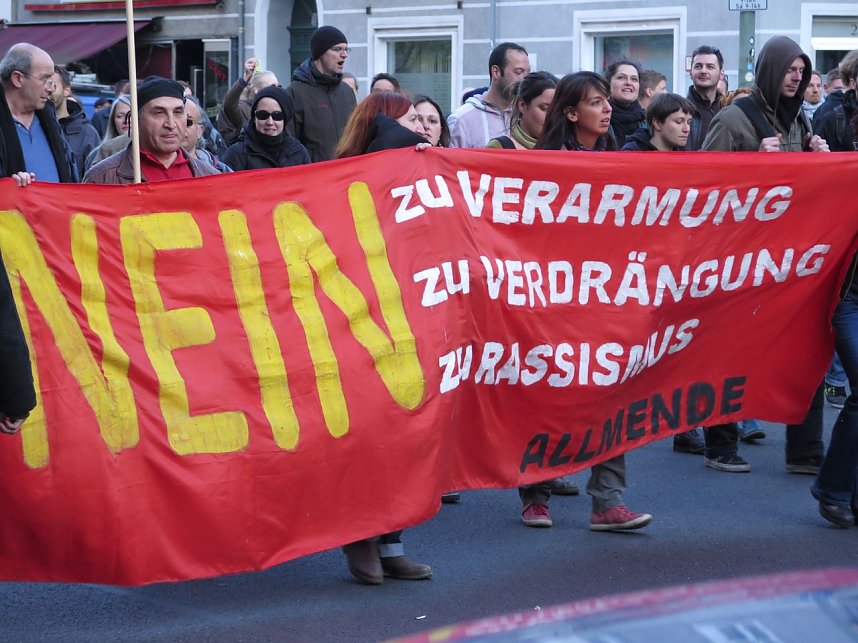 Revolution&auml;re 1. Mai Demo