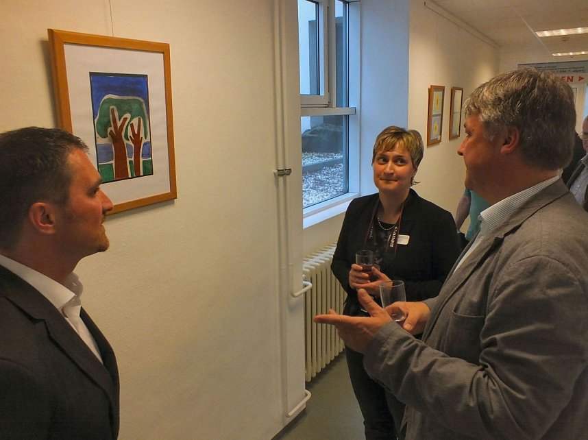 Junge Kunst in der Bleicher&ouml;der HELIOS-Klinik