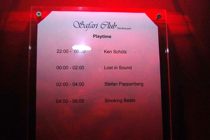 House im Safari Club Nordhausen.NNZ-City Scout on Tour