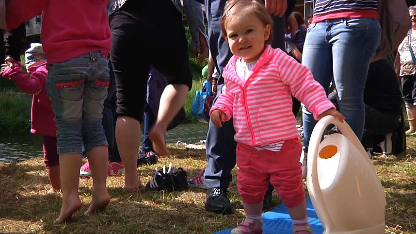 Zum ersten Nordh&auml;user "Anwassern" waren viele Teilnehmer und Schaulustige erschienen