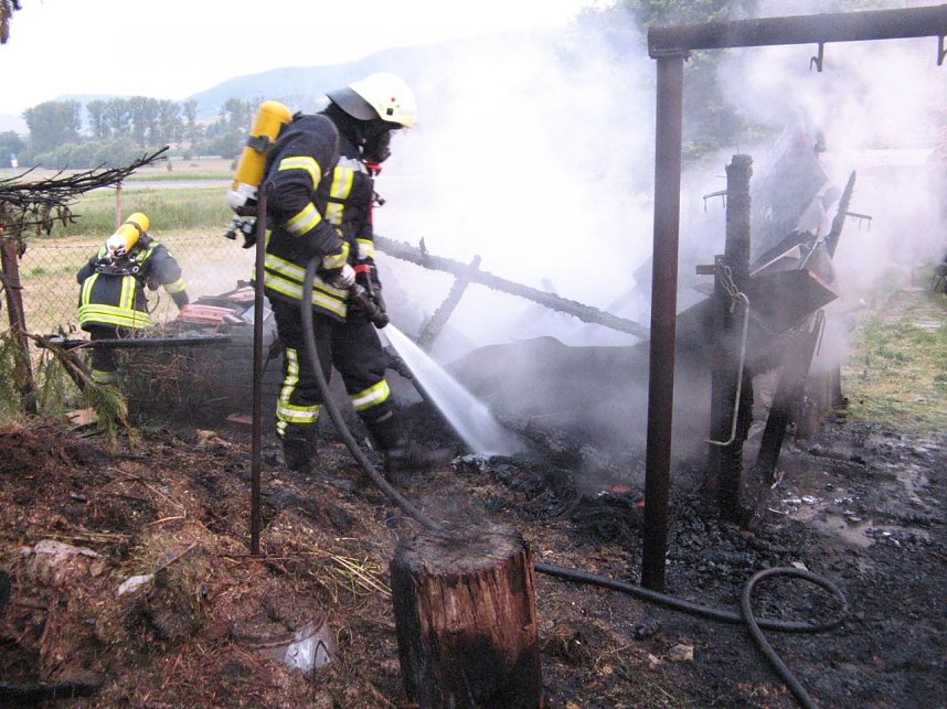 Gartenhaus brannte in Obergebra