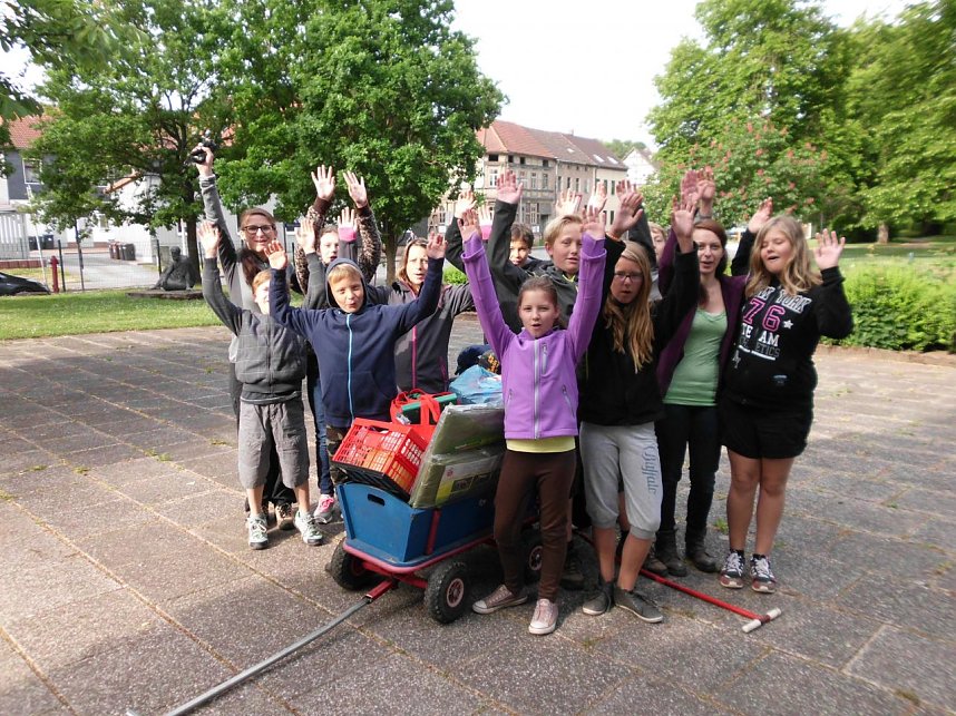 Abenteuer in der Wildnis vor der eigenen Haust&uuml;r - Ellrichs Regelsch&uuml;ler erkundeten den Stadtwald