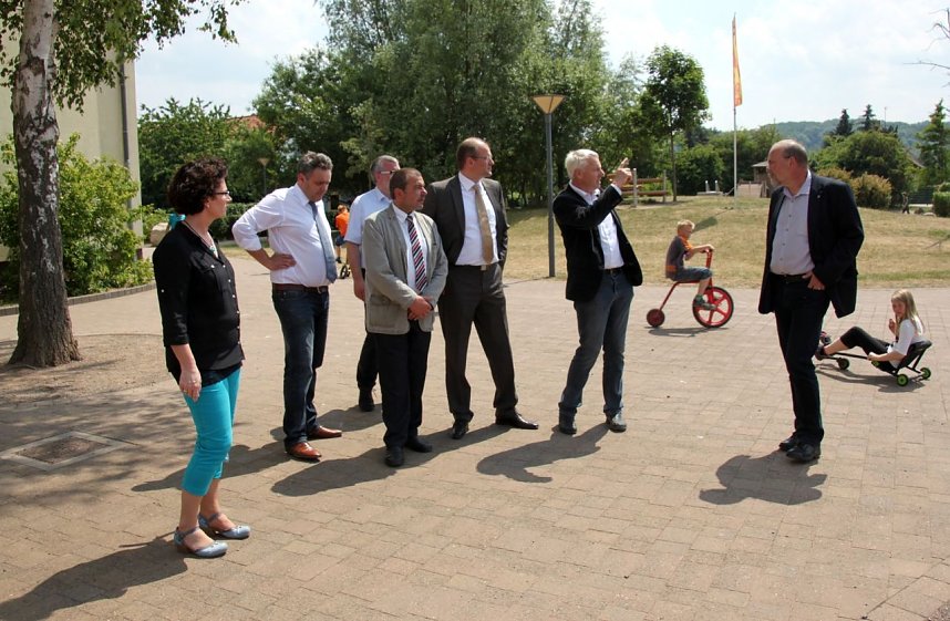 Landrat Jendricke in der Goldenen Aue unterwegs