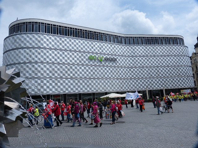 Unterst&uuml;tzung f&uuml;r Gewerkschaftsforderungen in Leipzig