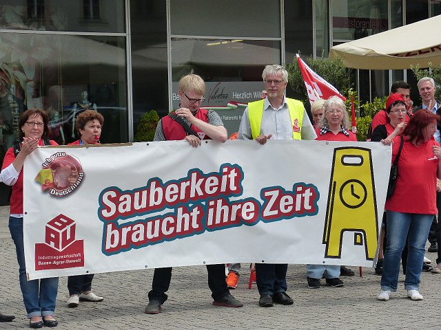 Unterst&uuml;tzung f&uuml;r Gewerkschaftsforderungen in Leipzig