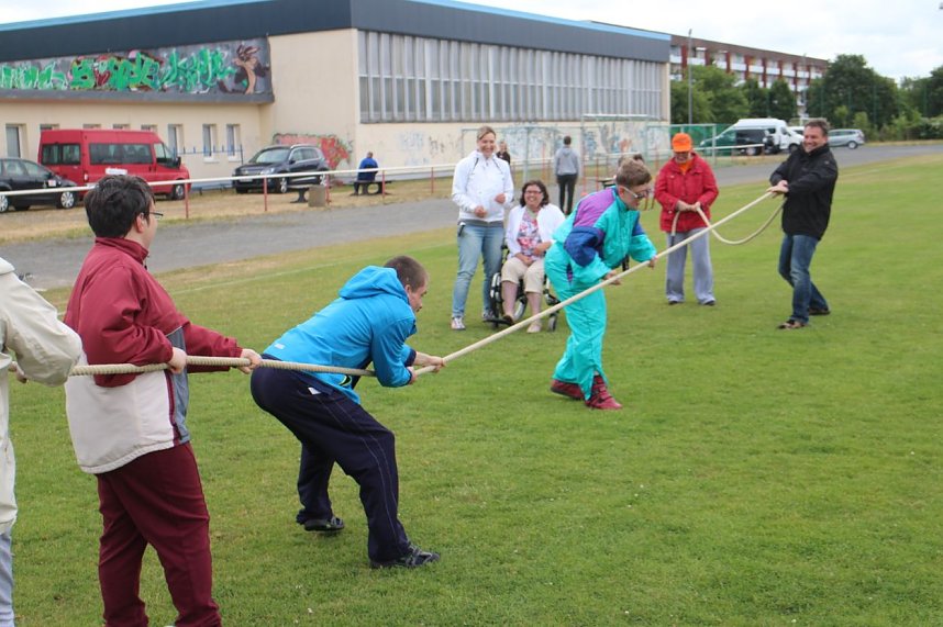 Sport frei! Die Nordth&uuml;ringer Lebenshilfe feierte heute wieder ihr j&auml;hrliches Sportfest in Nordhausen