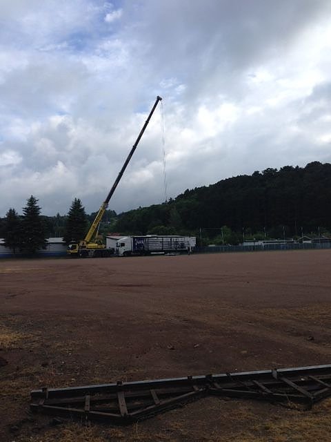 Entlade-Arbeiten im AKS