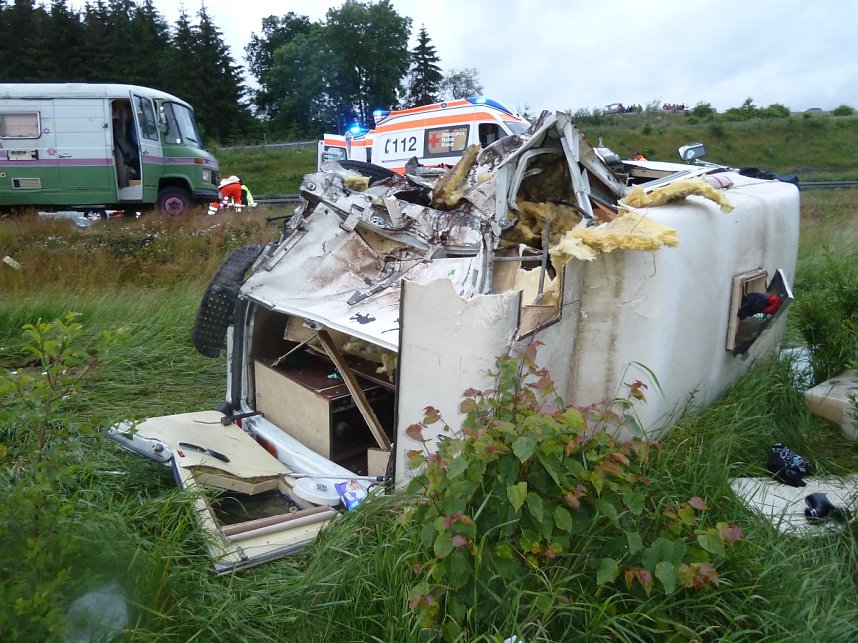 Schwerer Unfall auf der A9