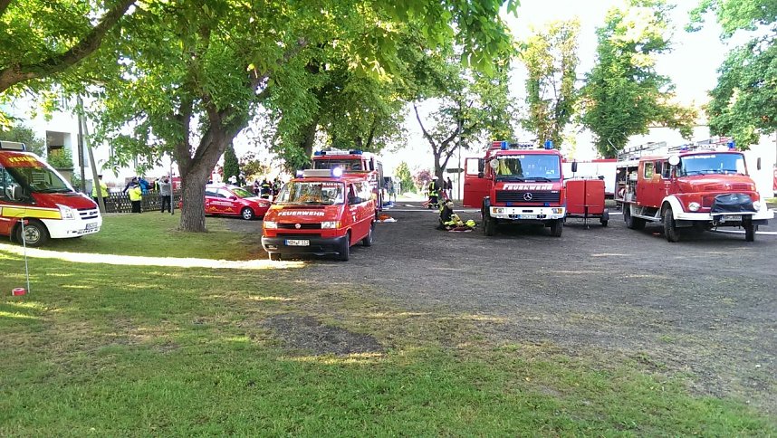 Feuerwehr&uuml;bung in Uthleben