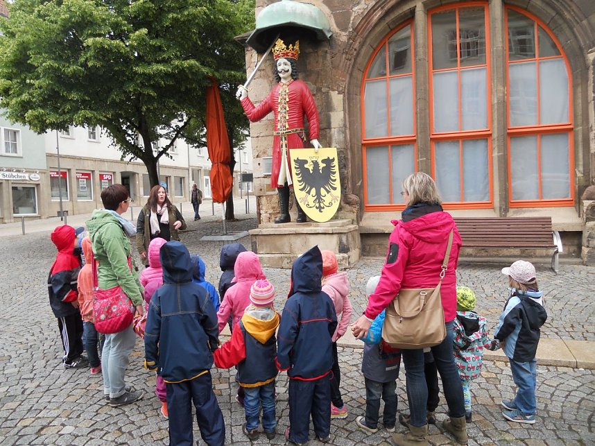 Die Petersdorfer Eichenbergzwerge auf Entdeckertour in Nordhausen