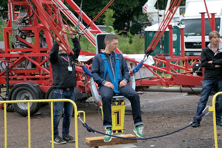 Peter Blei auf dem 5. Berufsaktionstag im Nordh&auml;user Autodrom