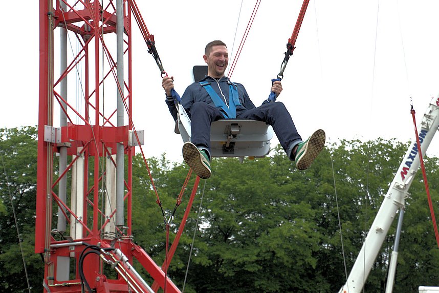 Peter Blei auf dem 5. Berufsaktionstag im Nordh&auml;user Autodrom