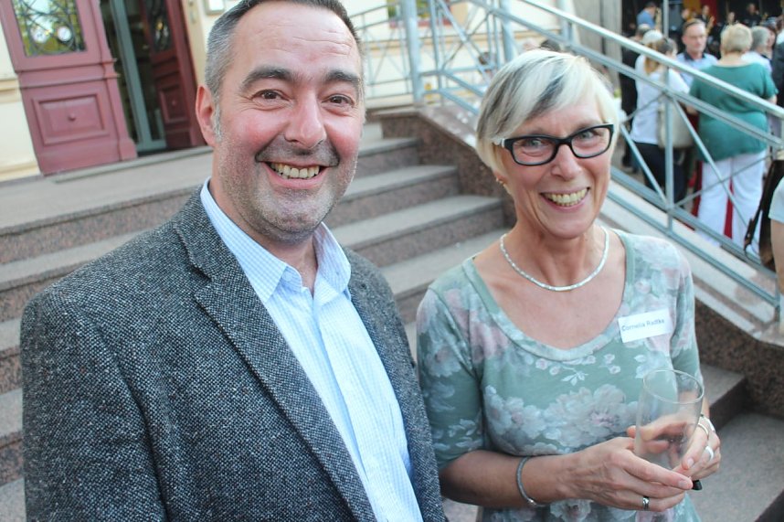 Sommerfest vor dem Nordh&auml;user Landratsamt