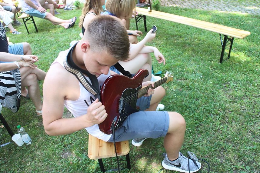 Die Nordh&auml;user Musikschule spielte heute f&uuml;r die Jugendkunstschule auf