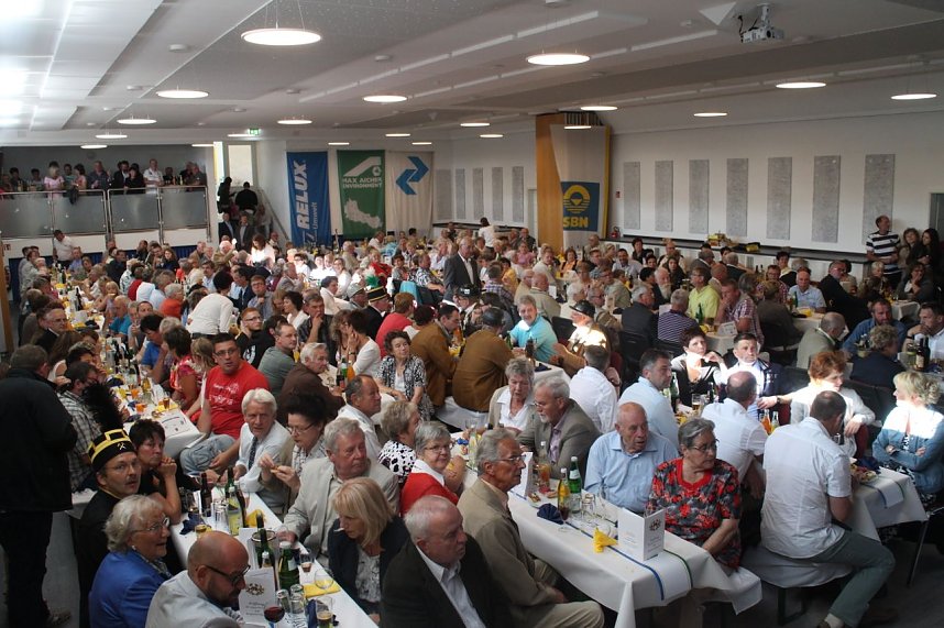 Zum Bergmannsfestes wurde in Sollstedt auch die neue Festhalle er&ouml;ffnet