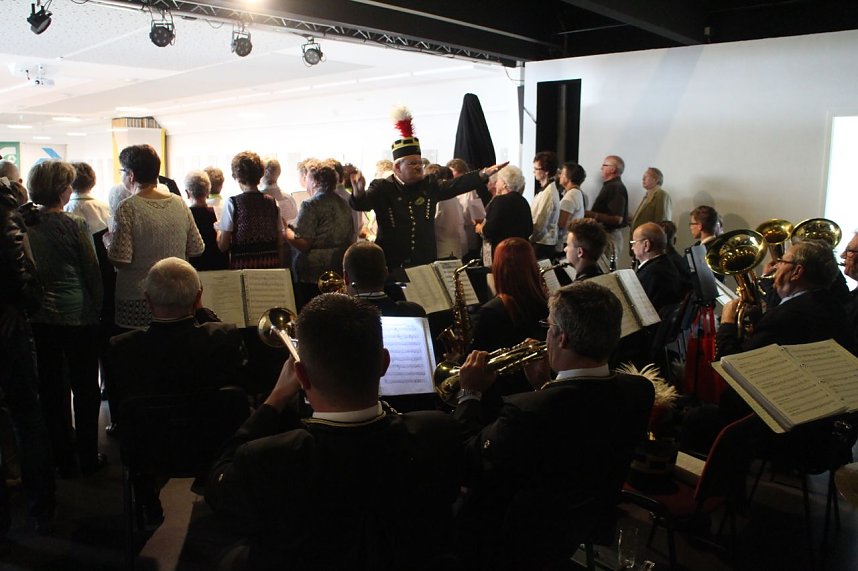 Zum Bergmannsfestes wurde in Sollstedt auch die neue Festhalle er&ouml;ffnet