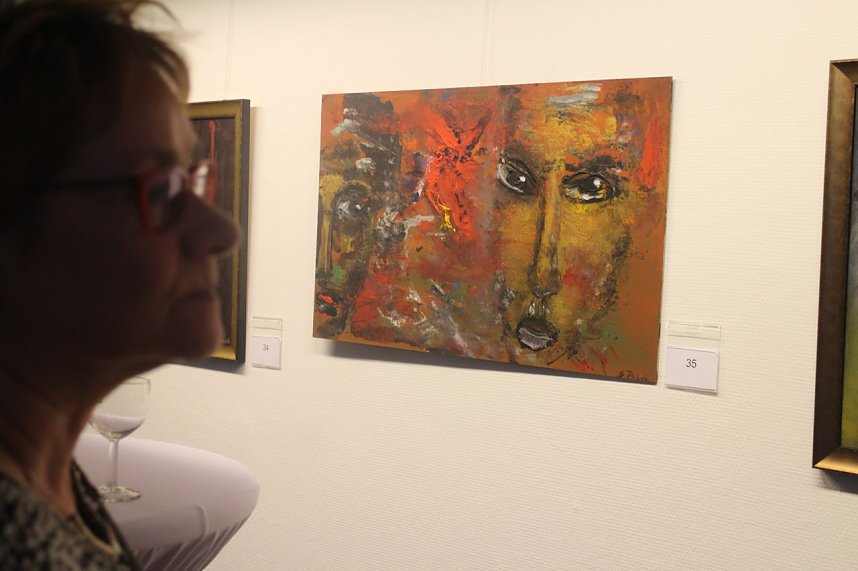 Ausstellungser&ouml;ffnung in der Nordh&auml;user Kreissparkasse