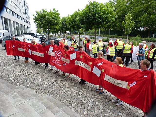 Protest der Besch&auml;ftigten