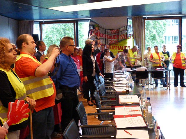 Protest der Besch&auml;ftigten