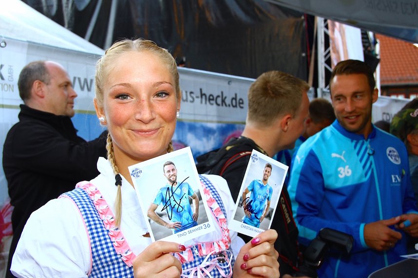 Auf der B&uuml;hne statt auf dem Rasen