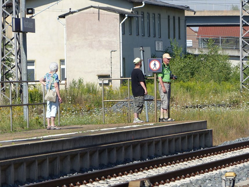 Lok-Spektakel im Bahnhof Nordhausen - zweimal eine "01"