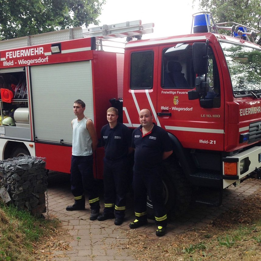 Wasser marsch im Ahornpark