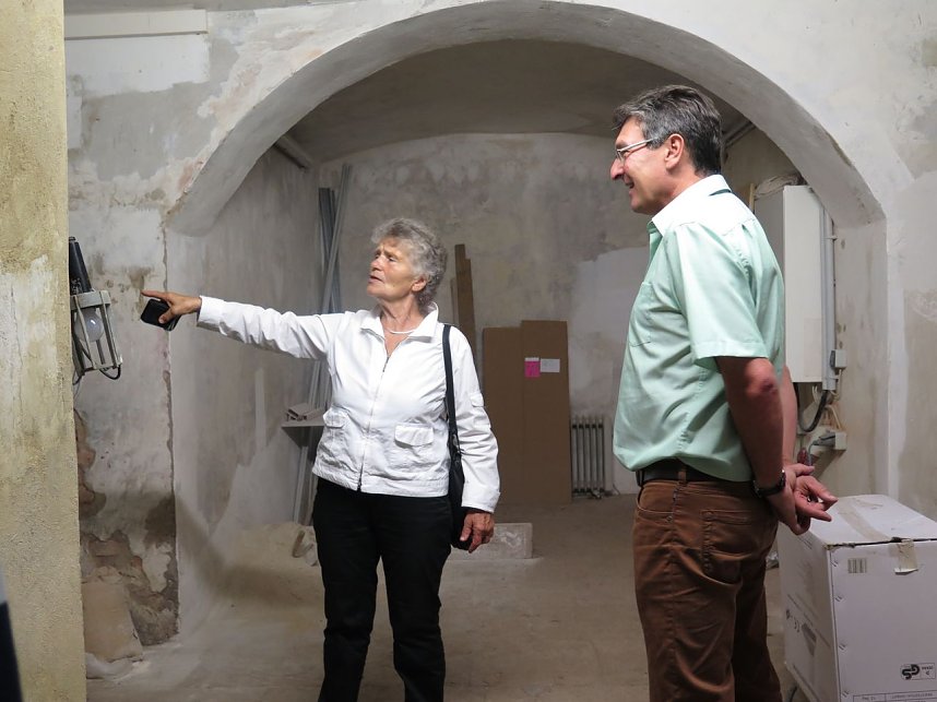 In der Kneiffschen Villa unterwegs