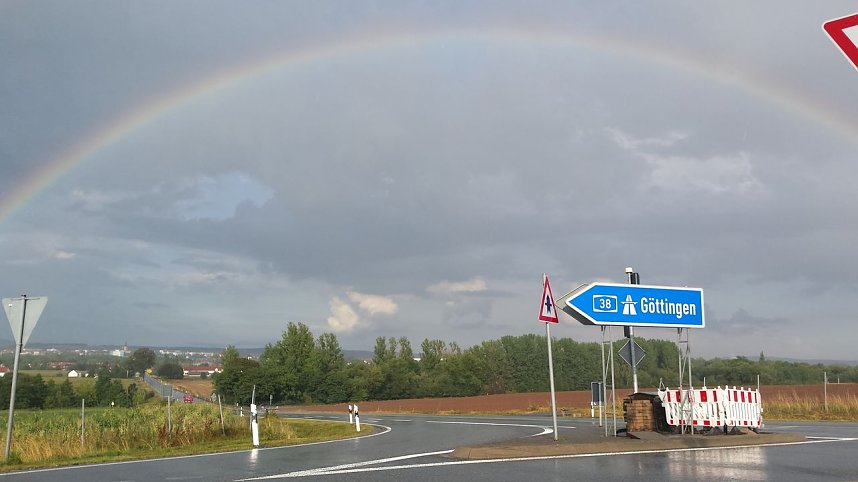 Regenbogen &uuml;ber dem S&uuml;dharz